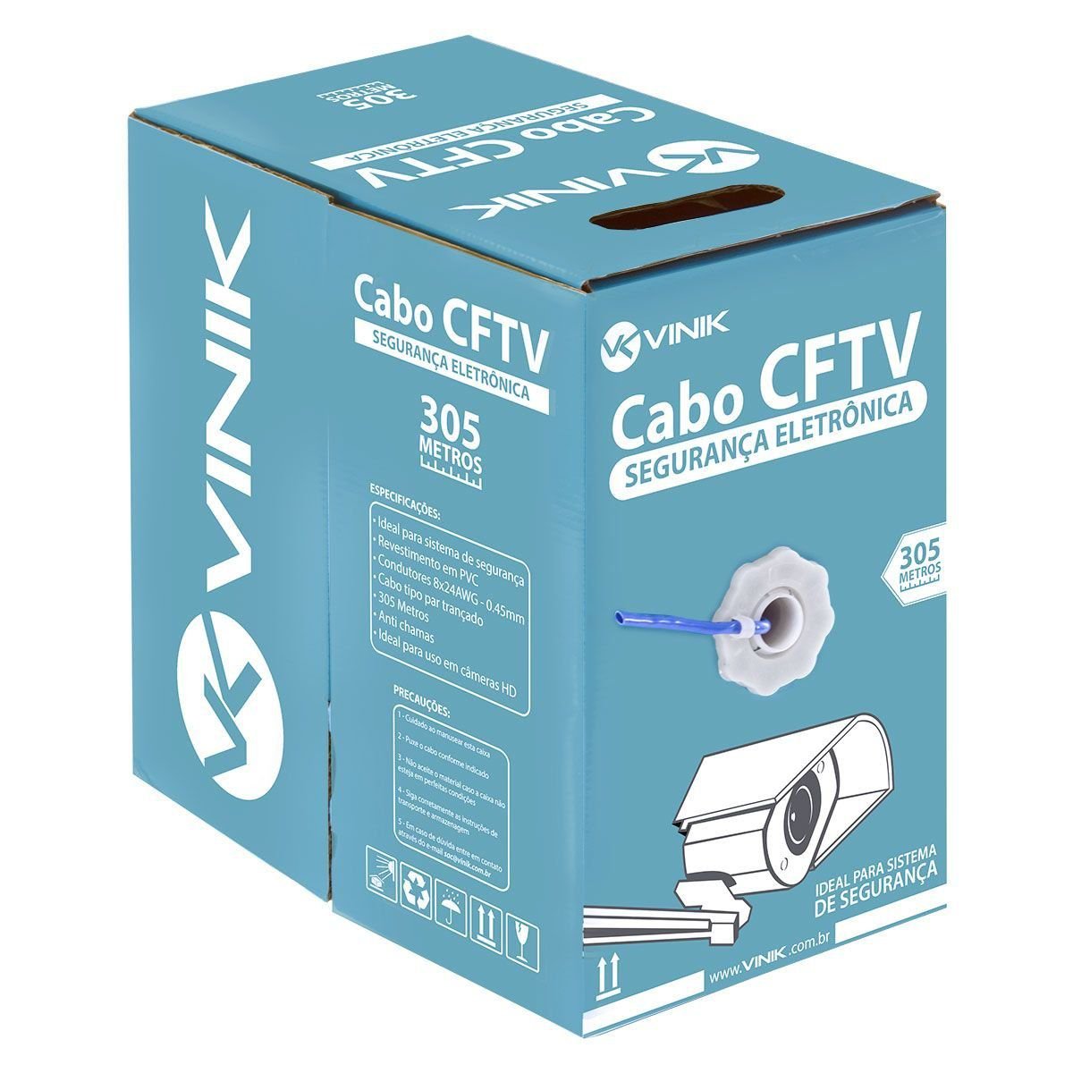 cabo de rede cat5 azul 268973 - vinik (metro)